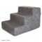 Removable cover for dog stairs on 3 steps