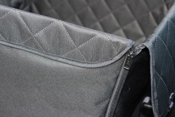 Dog Car seat cover Transformer Elegant Black 1/3 rear seat 