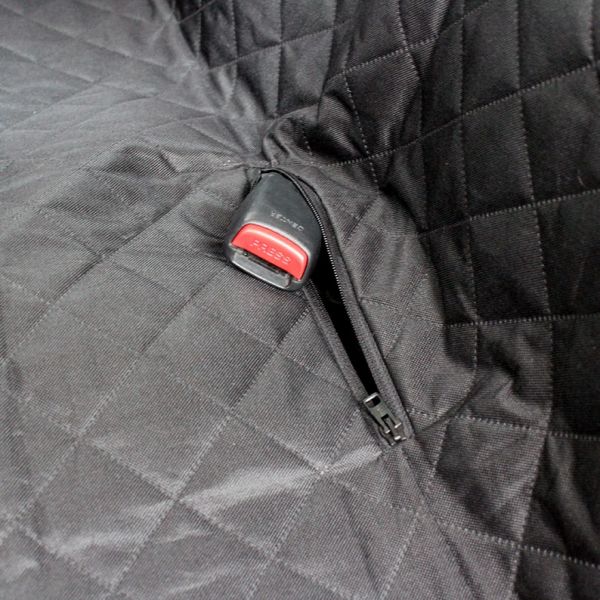 Dog Car seat cover Elegant Black with door protection