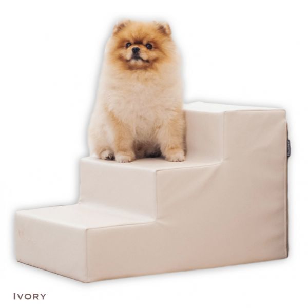 Removable cover for dog stairs on 3 steps