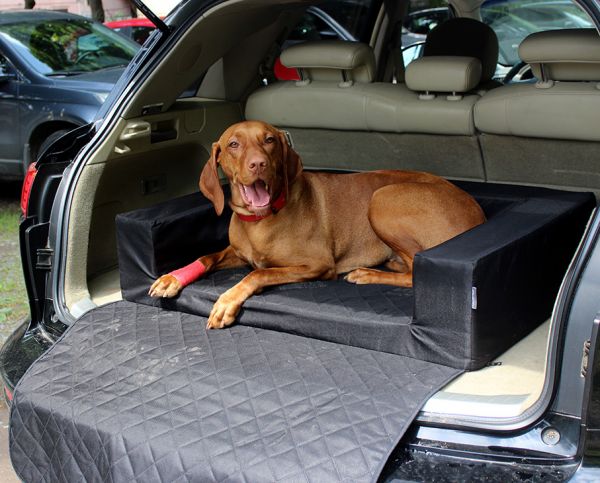 Dog bed for car Elegant Black Waterproof