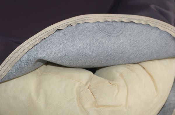 Waterproof dog bed Pontoon Gray&Violet eco leather