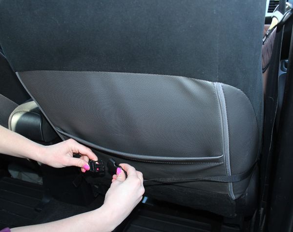 Dog Car seat cover Transformer Elegant Black 1/3 rear seat 