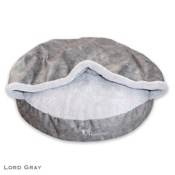 Removable cover for pet cave bed