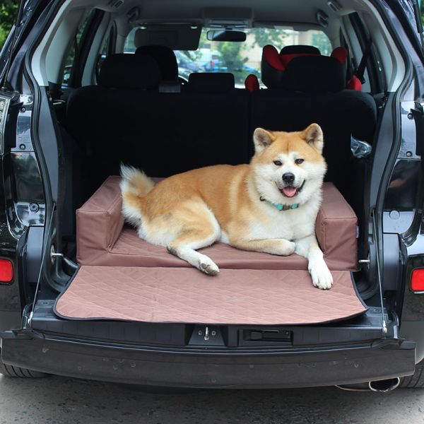 Dog bed for car Elegant Chocolate Waterproof
