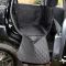 Dog Car seat cover Elegant Black 1/2 rear seat