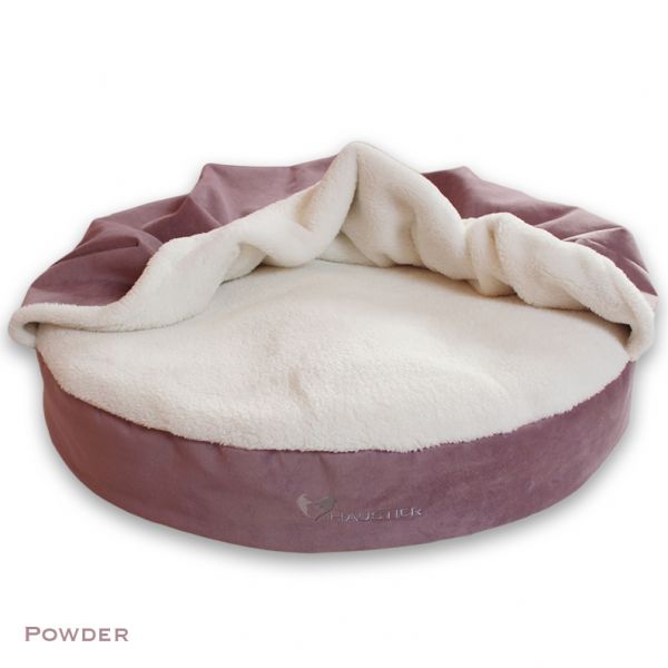 Removable cover for pet cave bed