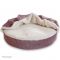 Removable cover for pet cave bed