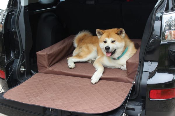 Dog bed for car Elegant Chocolate Waterproof
