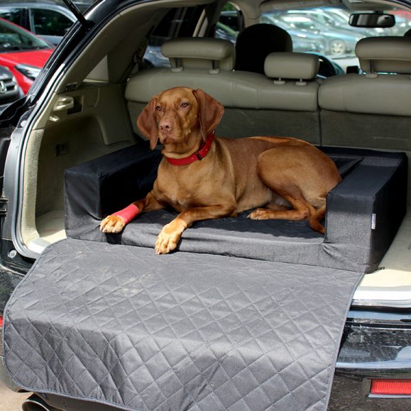 Dog bed for car Elegant Black Waterproof