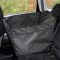 Dog Car seat cover Elegant Black 1/2 rear seat