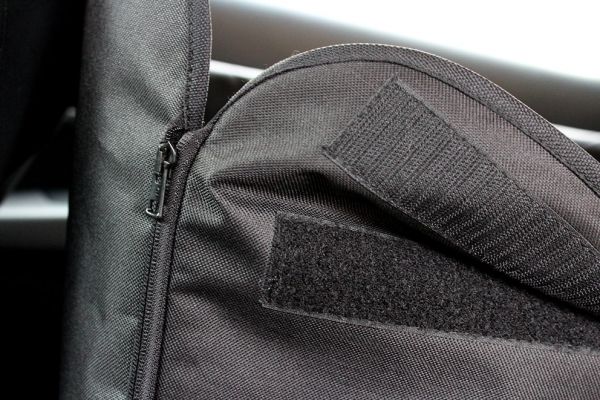 Dog Car seat cover Elegant Black 1/2 rear seat