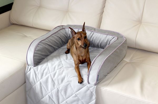 Лежак для Собак та Котів на диван Sofa Bed Silver велюр