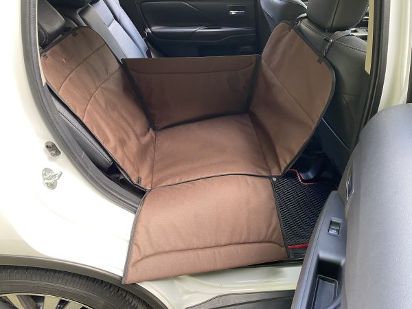 Автогамак Трансформер для Собак Happy Travel Brown 1/3 заднього сидіння