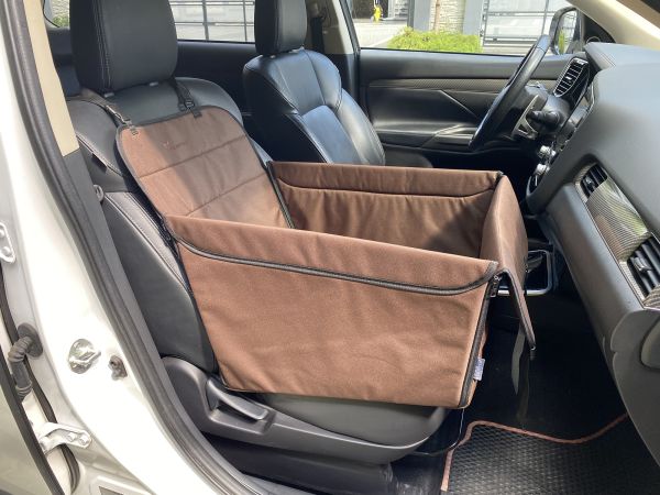 Автогамак Трансформер для Собак Happy Travel Brown 1/3 заднього сидіння