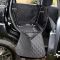Dog Car seat cover Elegant Black 1/2 rear seat