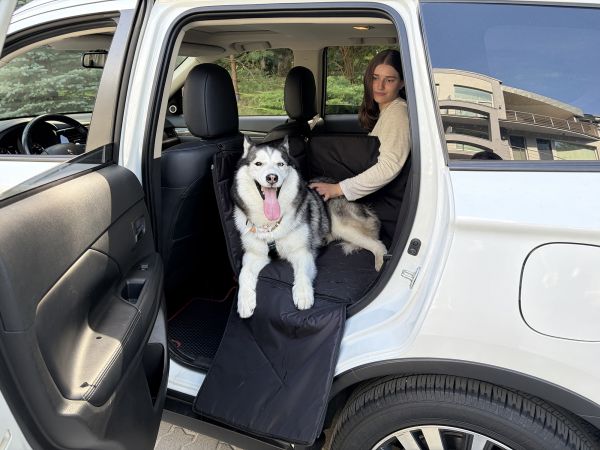 Автогамак для Собак Happy Travel Black 2/3 заднего сиденья