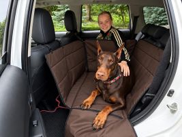 Автогамак для Собак Happy Travel Brown 2/3 заднього сидіння