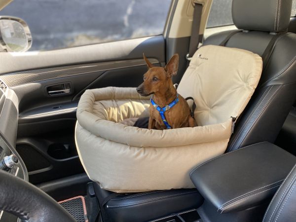 Автокрісло для Собак Happy Travel Beige
