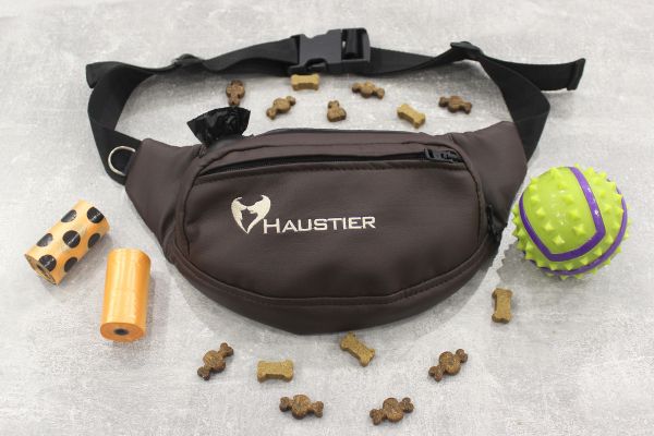 Banana Bag For Training And Walking Chocolate eco-leather