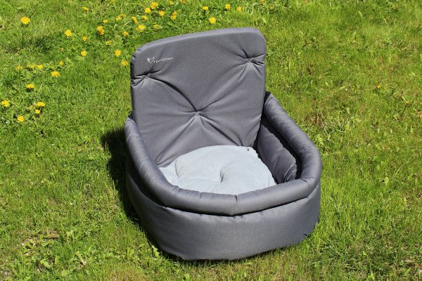 Dog car seat Happy Travel Gray
