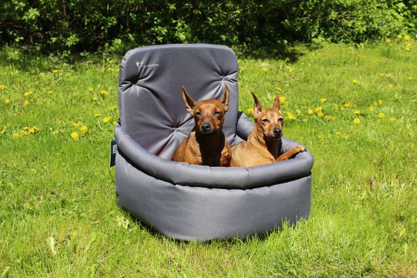 Dog car seat Happy Travel Gray