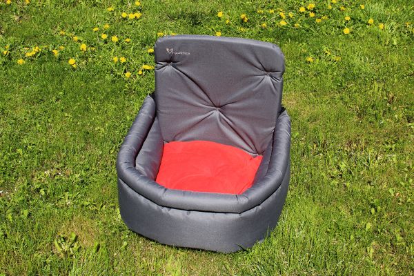 Dog car seat Happy Travel Gray