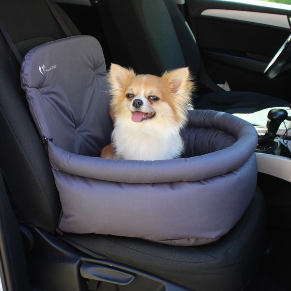 Dog car seat Happy Travel Gray