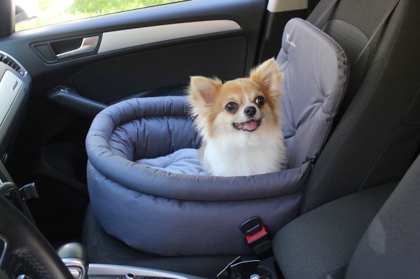 Dog car seat Happy Travel Gray