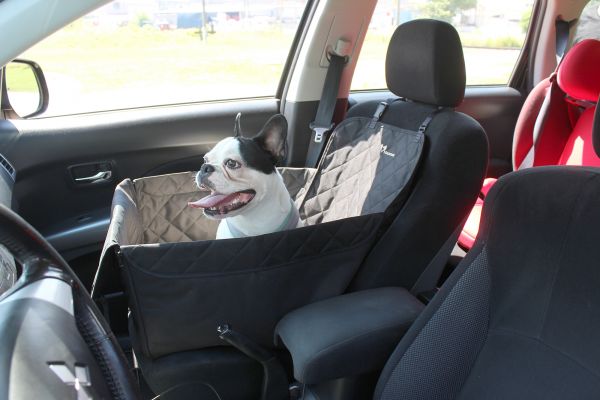 Dog Car seat cover Transformer Elegant Black 1/3 rear seat 