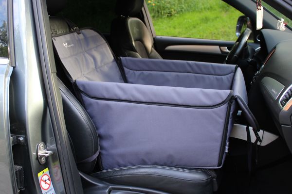 Dog Car seat cover Transformer Happy Travel Gray 1/3 rear seat 