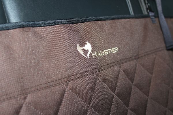 Dog Car seat cover Elegant Brown with door protection