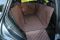 Dog Car seat cover Elegant Brown with door protection