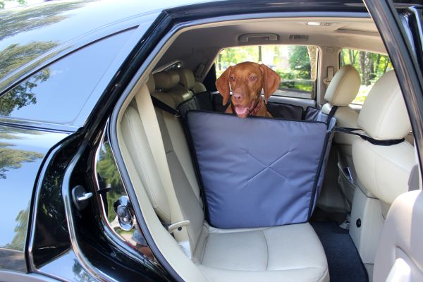 Dog Car seat cover Happy Travel Gray 2/3 of the back seat