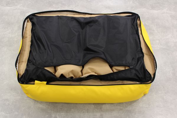 Waterproof Dog bed Sweet Dreams Lemon eco leather