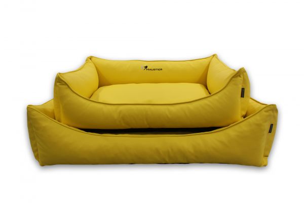 Waterproof Dog bed Sweet Dreams Lemon eco leather