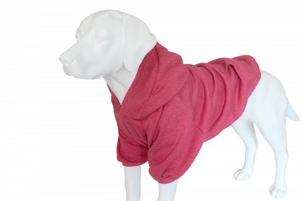 Warm Hoodie For Dogs oversized with a hood Pink XS-7XL