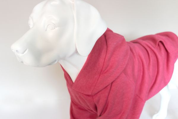Warm Hoodie For Dogs oversized with a hood Pink XS-7XL