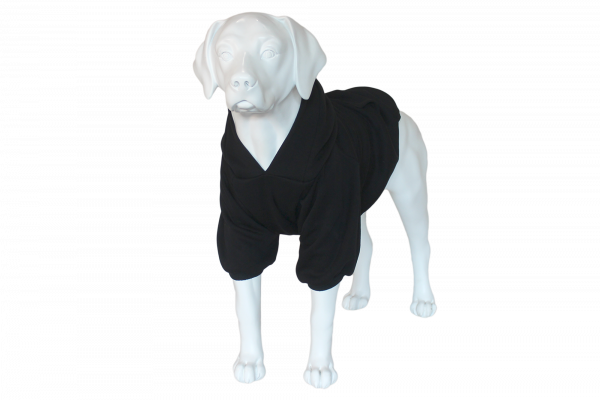 Warm Hoodie For Dogs oversized with a hood Black XS-7XL