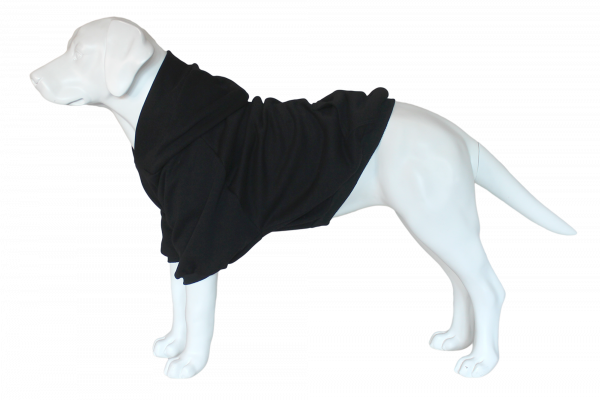 Warm Hoodie For Dogs oversized with a hood Black XS-7XL