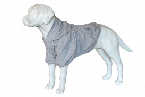 Summer Hoodie For Dogs oversized with a hood Gray XS-7XL