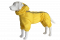 Rain coat for dogs with knitted lining Sunny S-7XL
