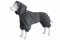 Rain coat for dogs with knitted lining Olive S-7XL