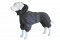 Rain coat for dogs with knitted lining Olive S-7XL