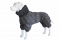 Rain coat for dogs with knitted lining Olive S-7XL