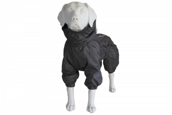 Rain coat for dogs with knitted lining Olive S-7XL