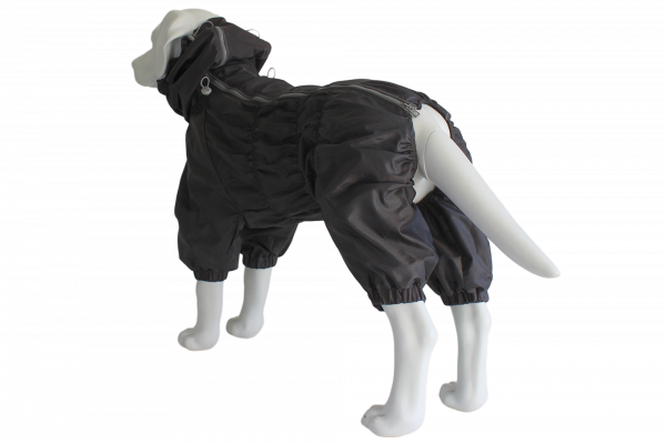 Rain coat for dogs with knitted lining Olive S-7XL