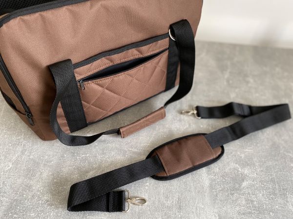 Сумка переноска для собак та котів Voyage Elegant Brown