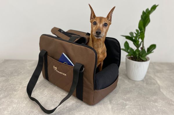 Сумка переноска для собак та котів Voyage Elegant Brown