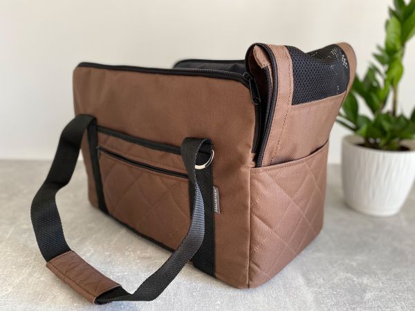 Сумка переноска для собак та котів Voyage Elegant Brown